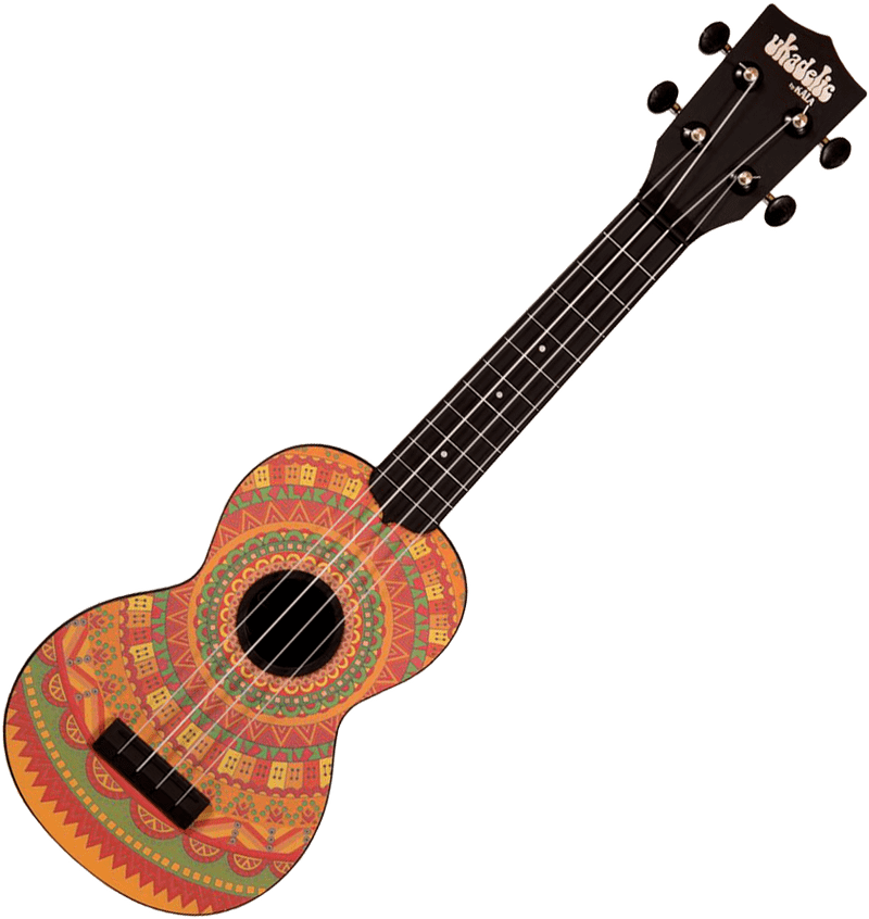 Vibrant Artistry The Colorful Ukulele PNG