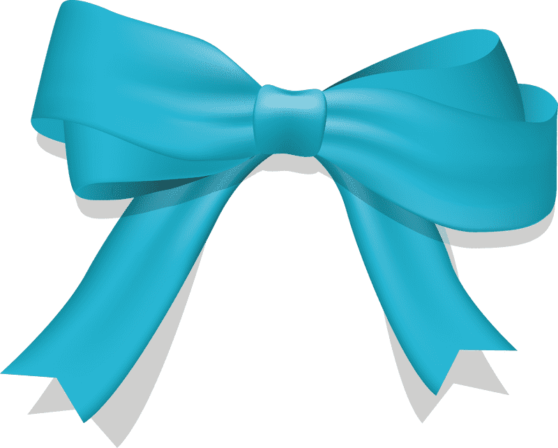 Elegant Blue Bow Tie Design PNG