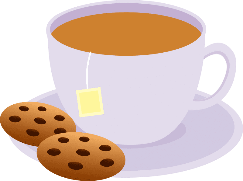 Savoring Coffee Beans with Delightful Cookies PNG