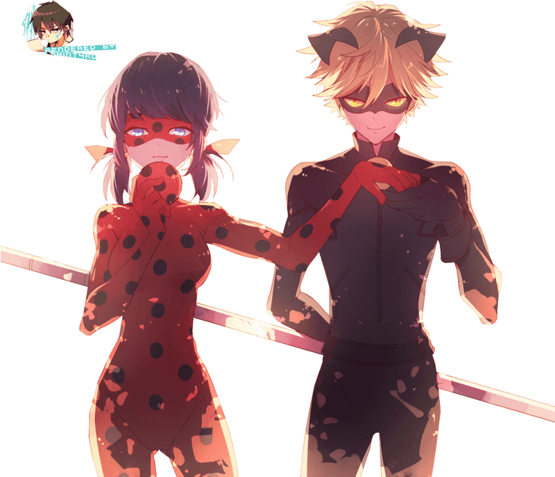 Ladybug and Cat Noir Heroes of Paris PNG
