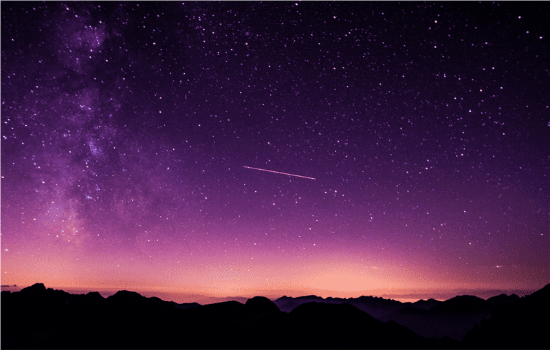 Whispers of Night Sky Stars Above the Mountains PNG