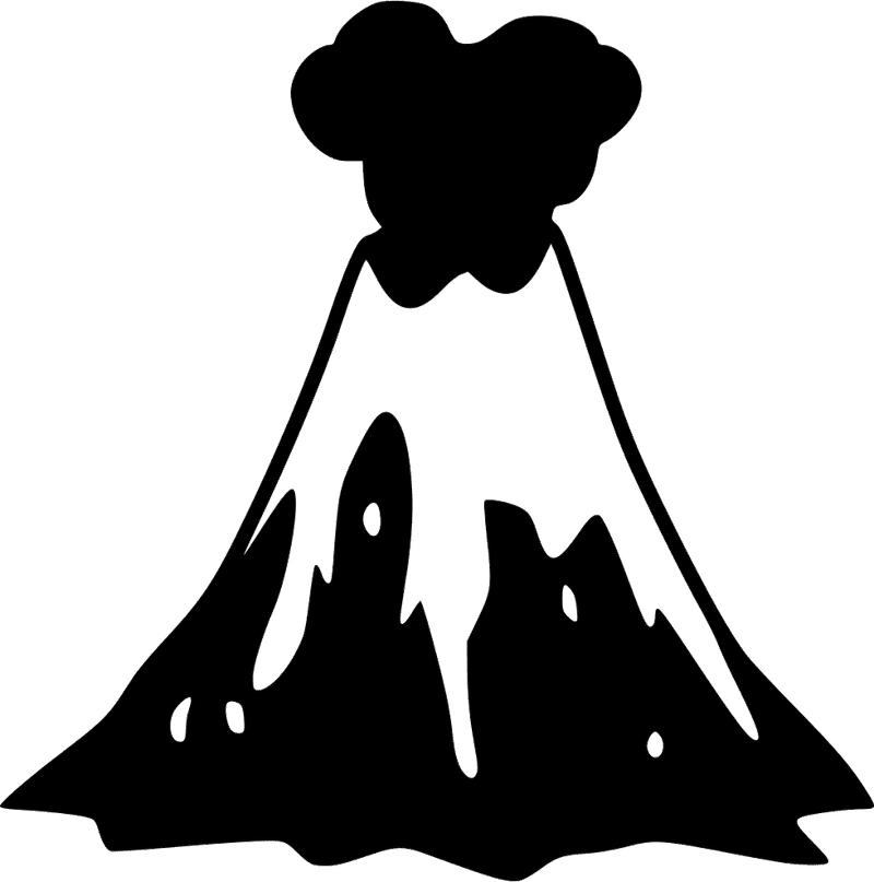 Majestic Eruption The Power of Volcano PNG