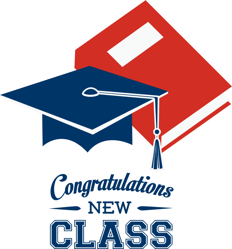 Celebrating Graduation Congratulations New Class PNG