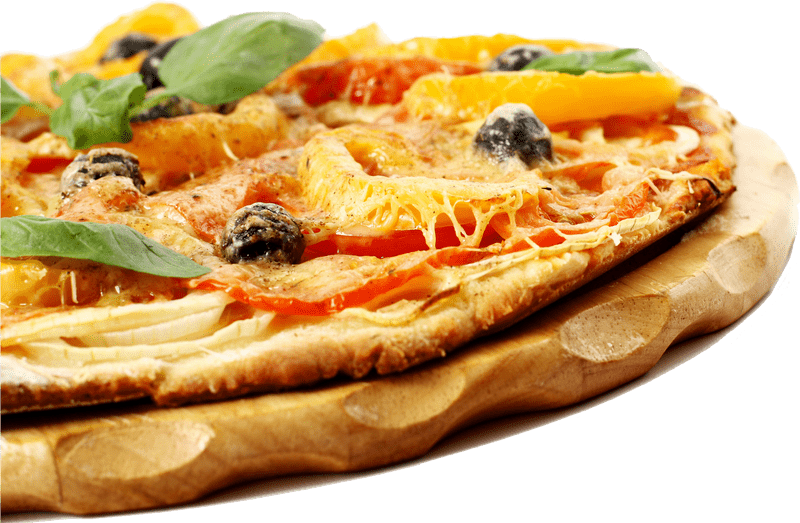 Savory Vegetable Pizza Delight PNG
