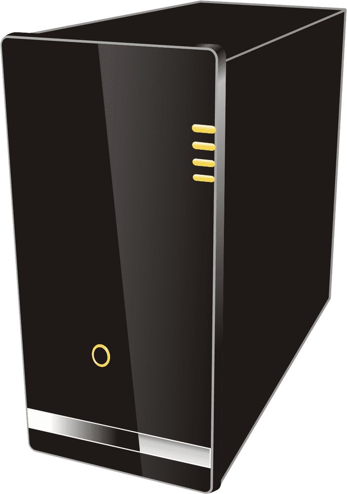Sleek Modern Server for Efficient Data Processing PNG