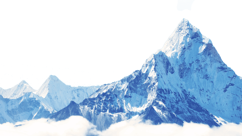 Majestic Glacier Peaks Under Clear Skies PNG