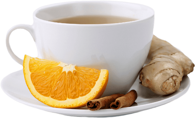 Tea Cup of Citrus and Spices Delight PNG