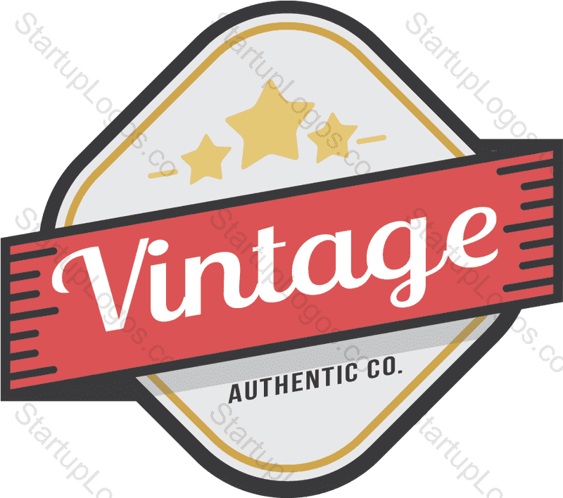 Vintage Style Name Badge for Authentic Branding PNG