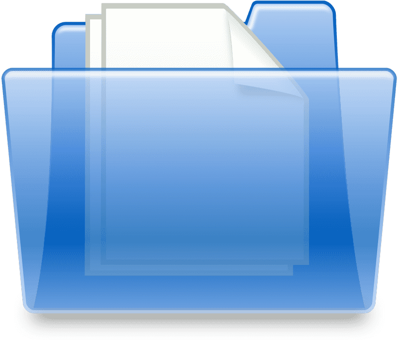 Organized Document Storage Folder PNG