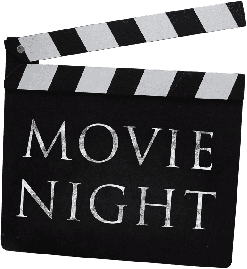 Movie Clapperboard for Epic Movie Night PNG