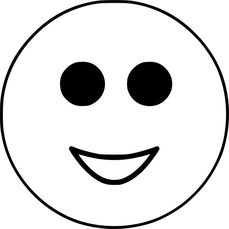 Smiley Face of Happiness and Joy PNG