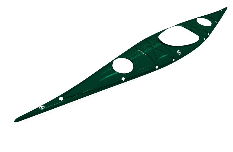 Serene Green Kayak for Adventurous Waters PNG