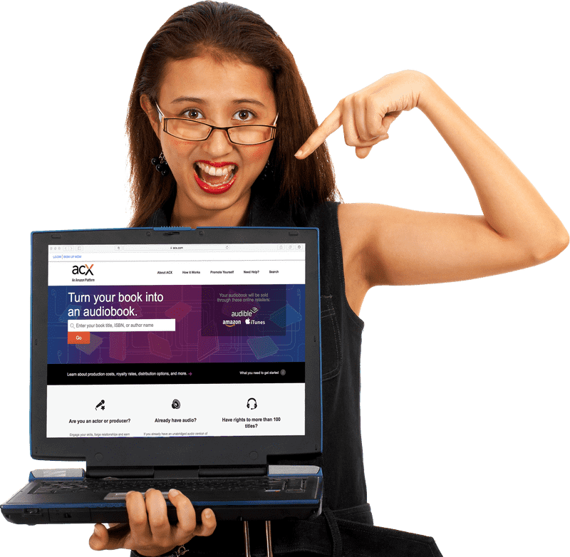 Laptop for Audiobook Creation and Production PNG