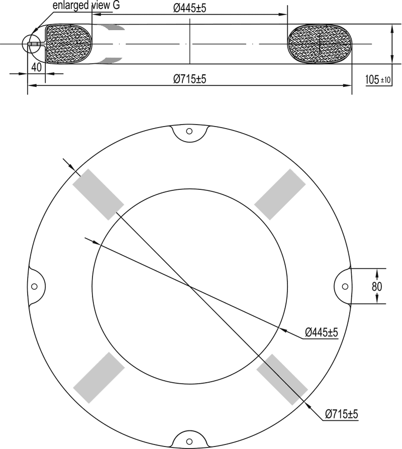 Lifebuoy Safety and Rescue Device PNG