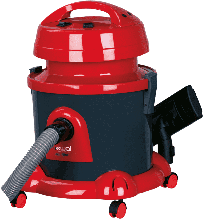 Compact Red and Black Vacuum Cleaner PNG