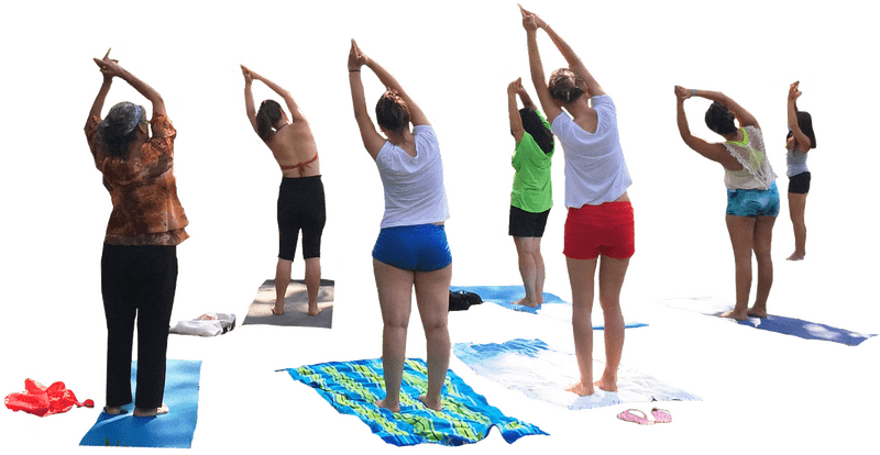 Yoga Flow Harmonizing Body and Mind PNG