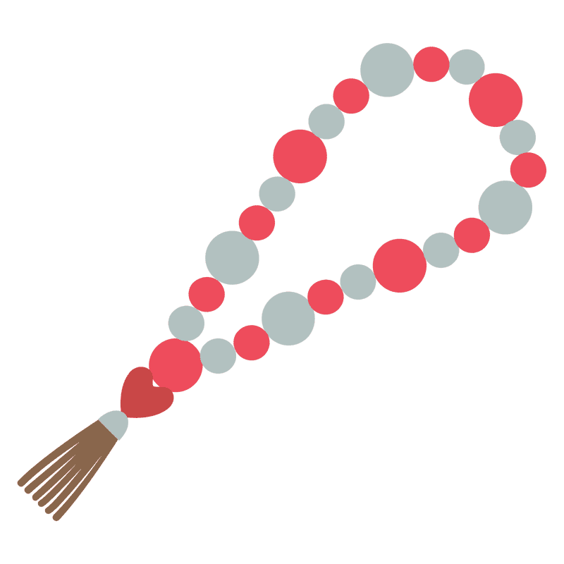 Prayer Beads for Mindful Meditation and Reflection PNG
