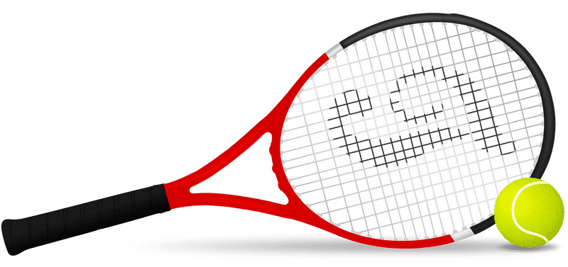 Tennis Racket Ready for Action PNG