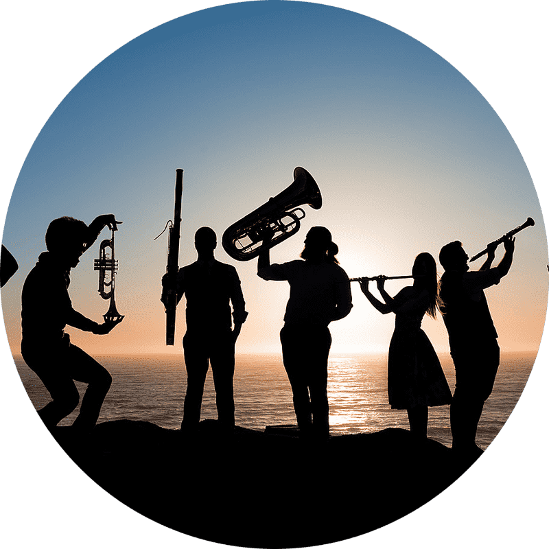 Digital Nomad Orchestra at Sunset PNG