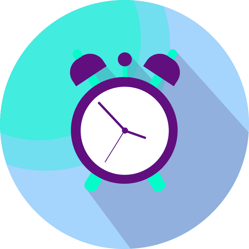 Vibrant Alarm Clock for Timely Wake-Ups PNG