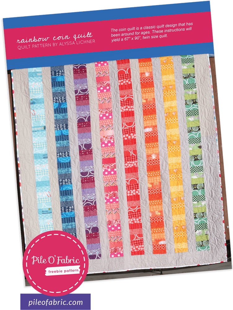 Colorful Stripes Rainbow Quilt Blanket Design PNG