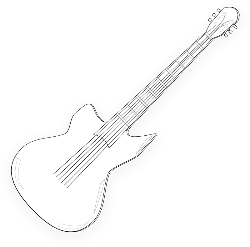 Majestic Guitar Melody Unleashed PNG