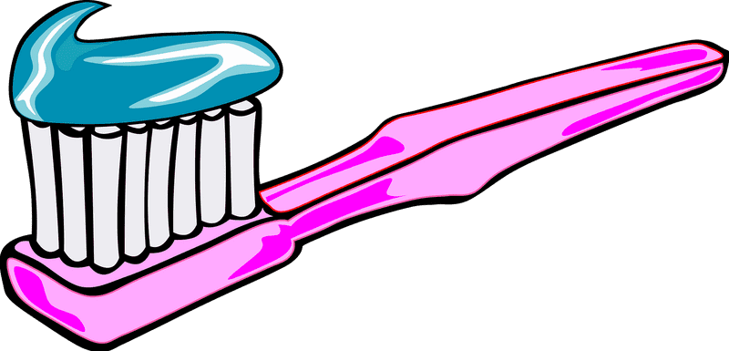 Bright Smiles with Colorful Toothpaste PNG