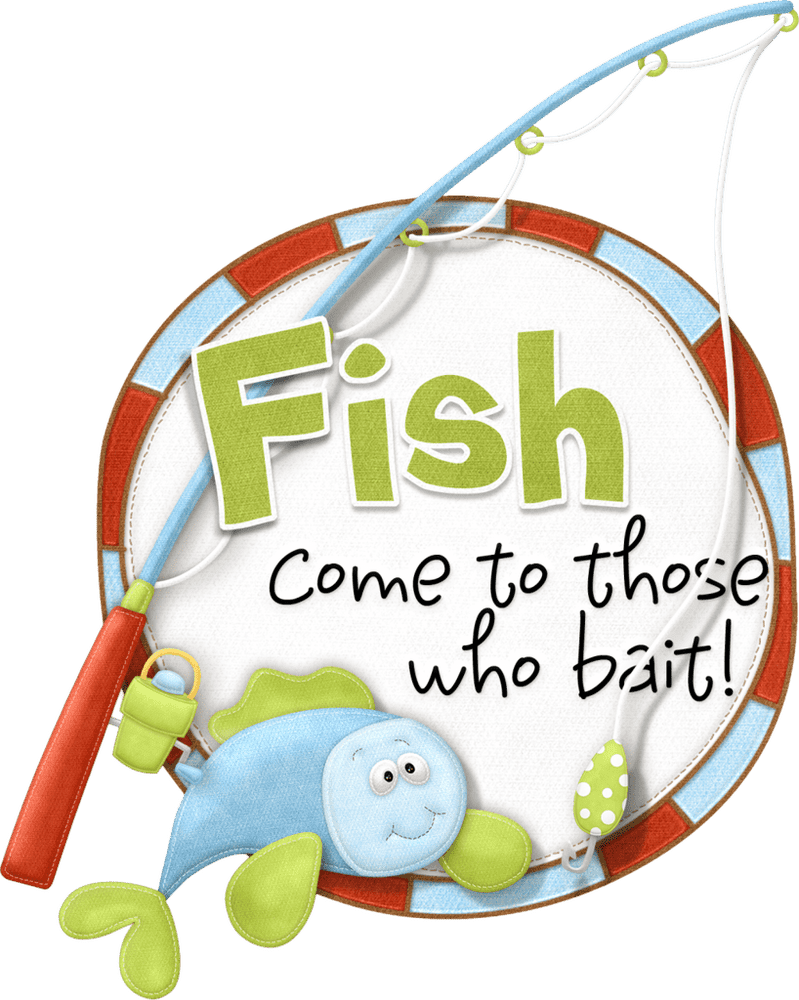 Fishing Fun Patience and Bait for Success! PNG
