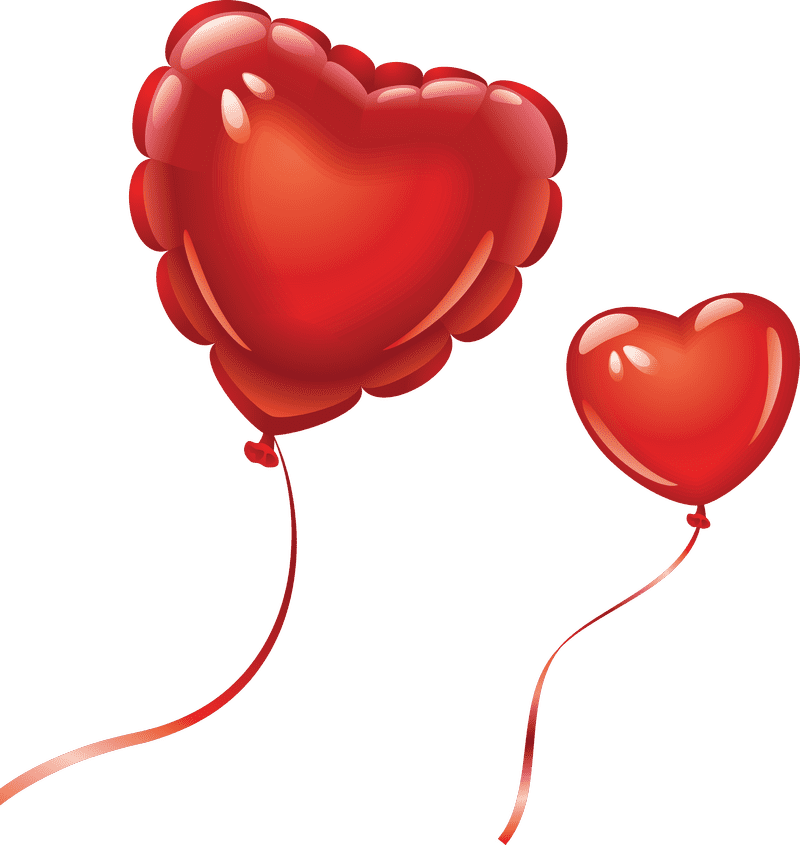 Heartfelt Balloon Duo PNG