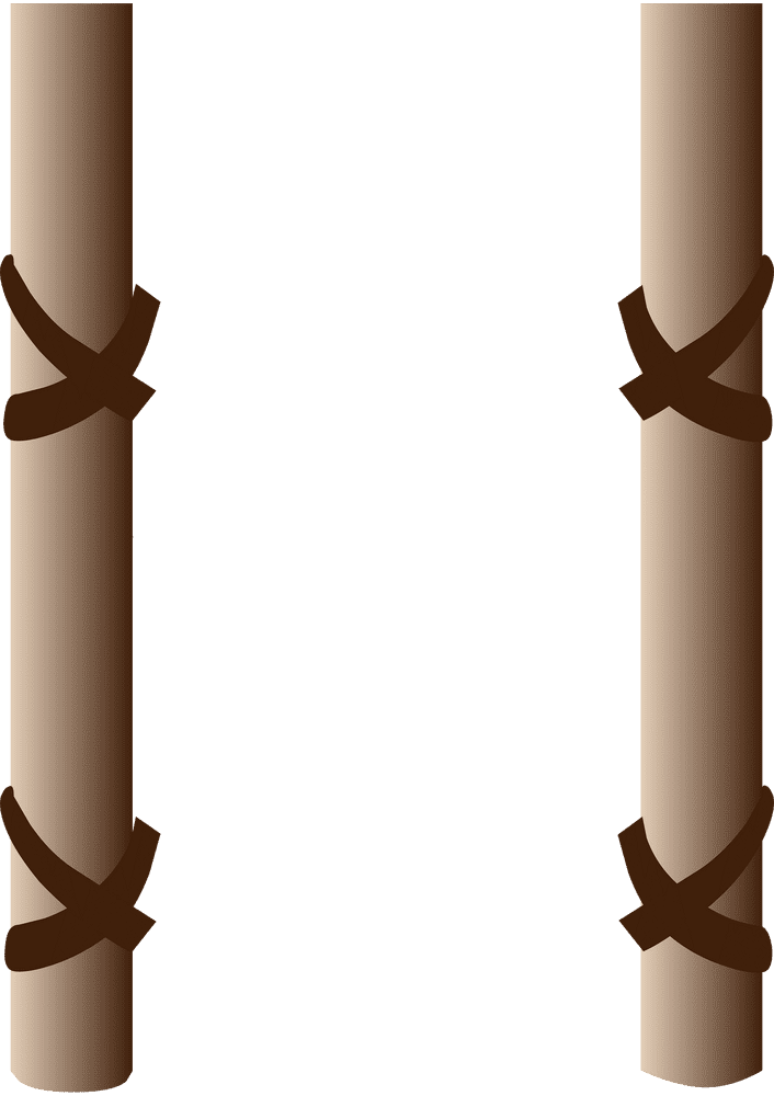 Wooden Ladder Design with Traditional Twists PNG
