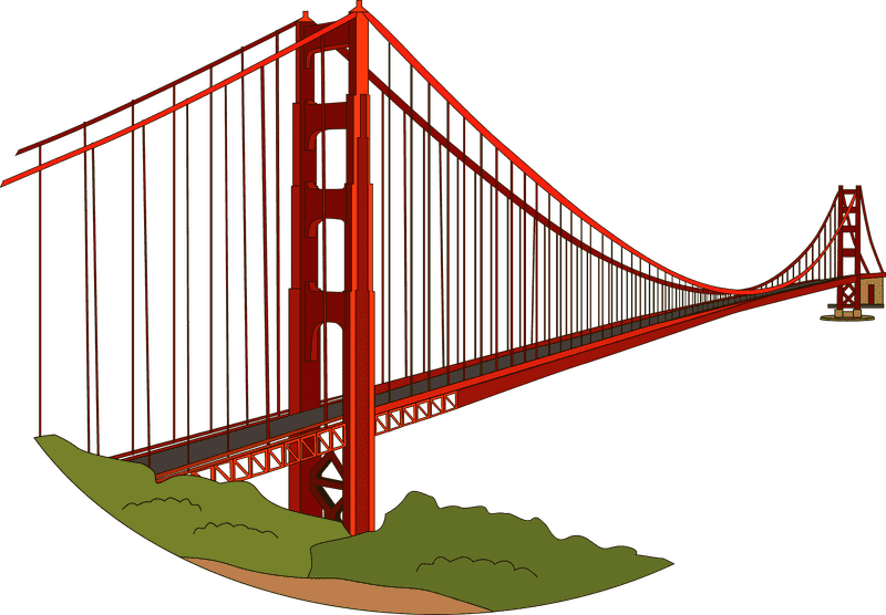Golden Gate Bridge Iconic Spanning Marvel PNG