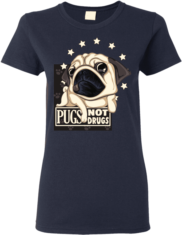 Pugs Love and Doggy Vibes Only PNG