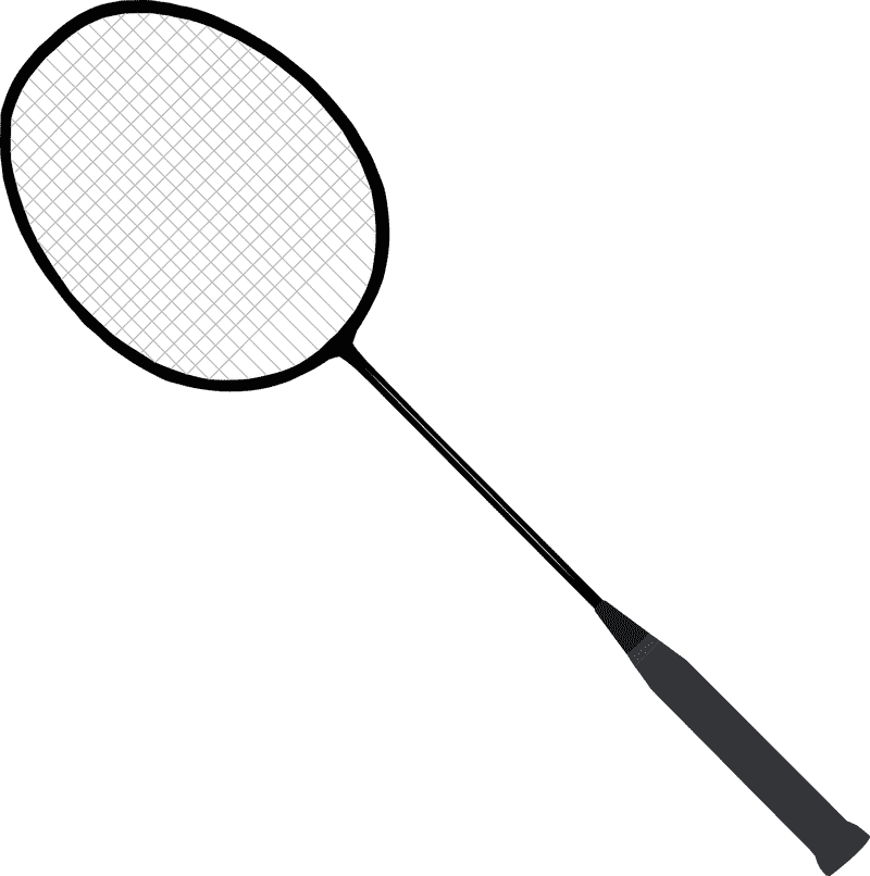 Elegant Tennis Racket Design for Players PNG