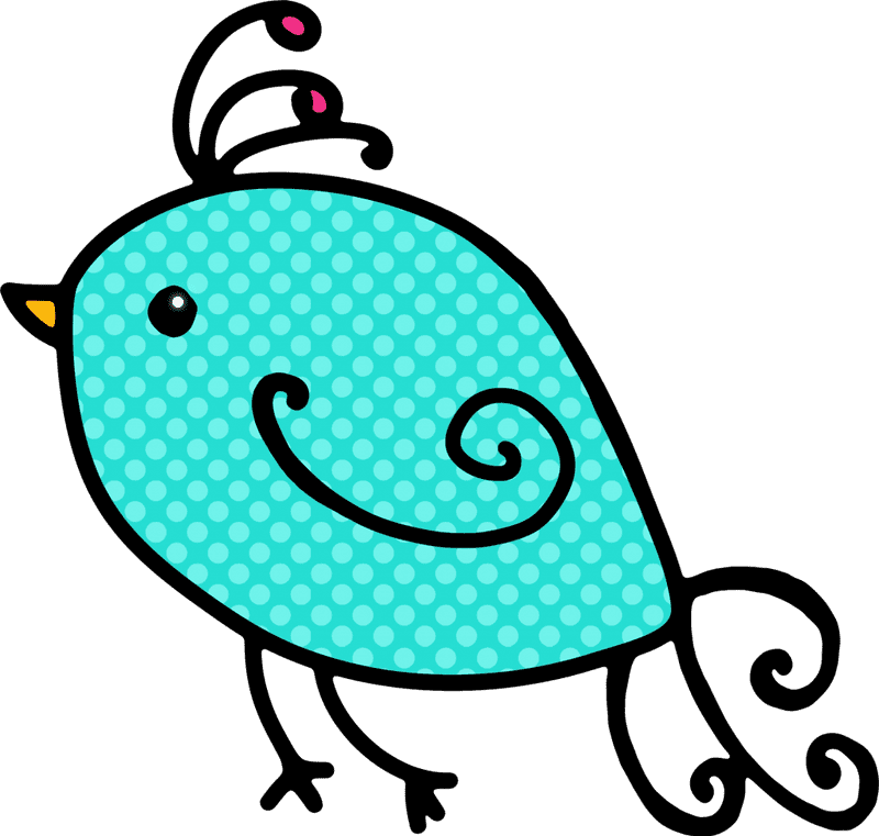 Spring Whimsy The Cheerful Bluebird PNG