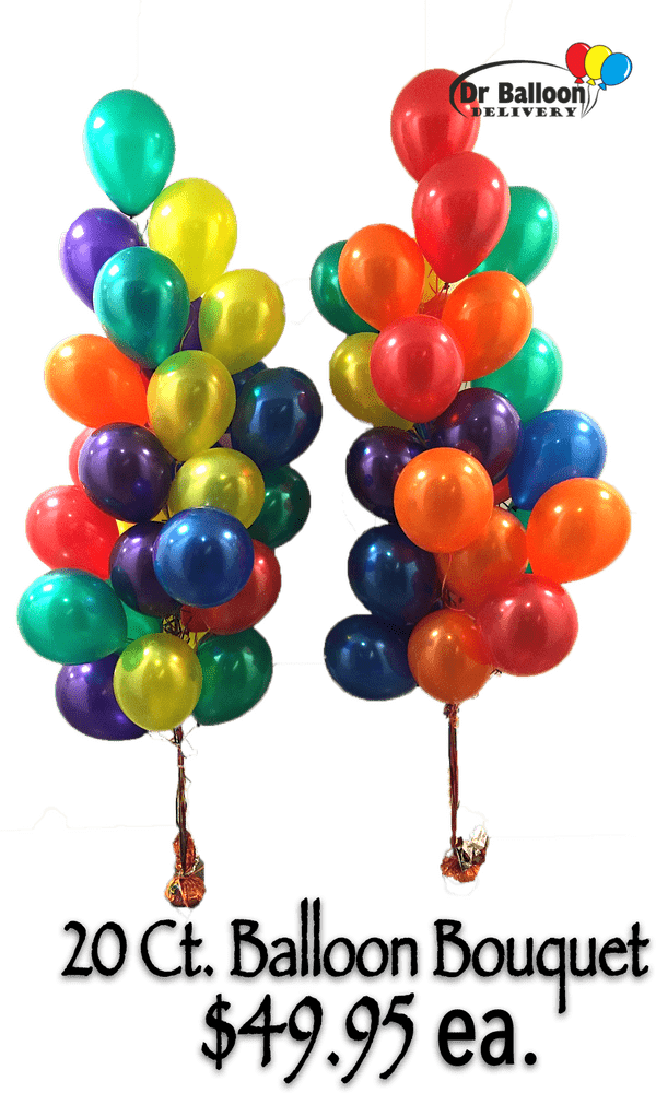 Colorful Balloon Bouquet Celebration Display PNG