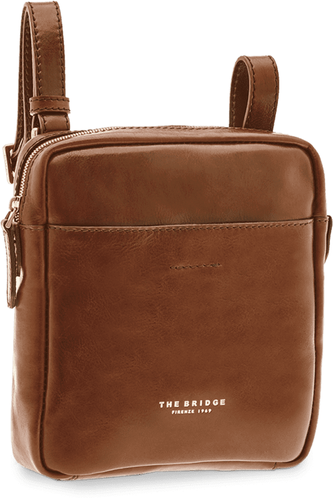 Classic Leather Messenger Bag for Everyday Use PNG
