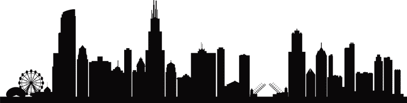 City Skyline at Dusk A Silhouette of Urban Wonders PNG