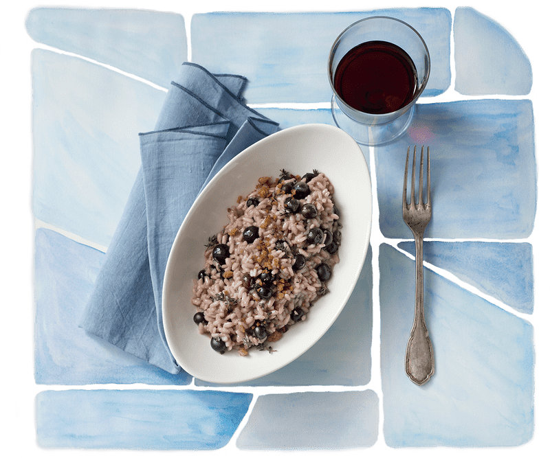 Delicious Oatmeal with Berries and Greens PNG