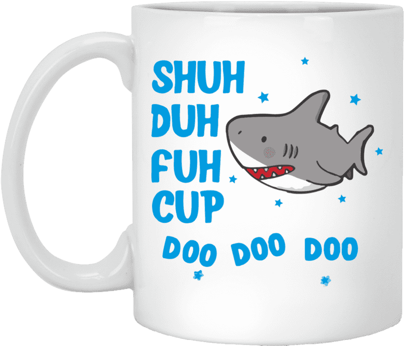 Sharky Coffee Cup Delight PNG