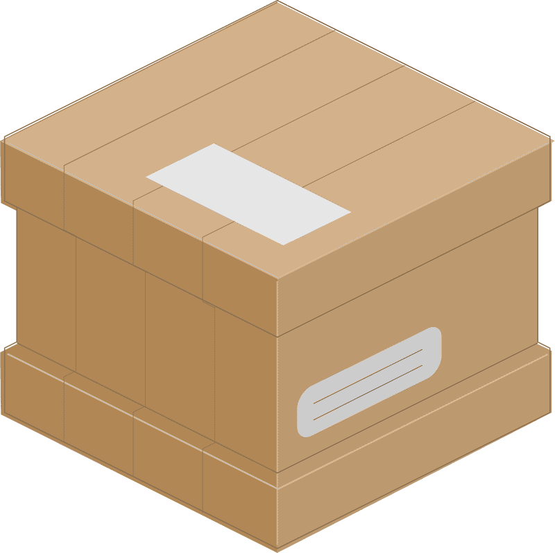 Essential Shipping Box for All Occasions PNG