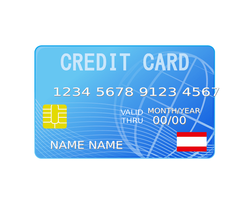 Blue Global Credit Card with Personal Details PNG