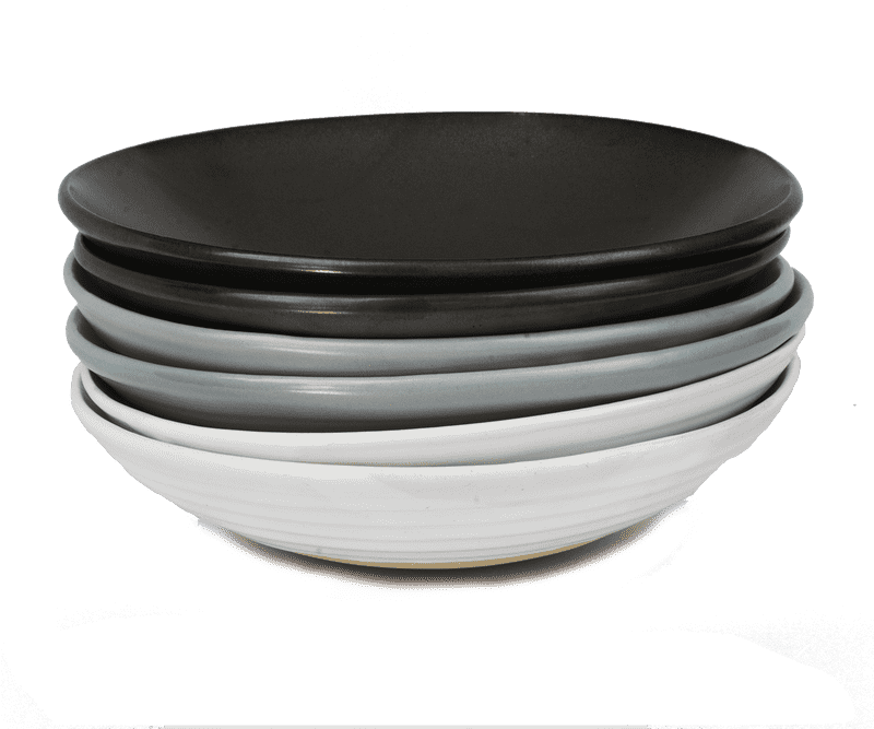 Stylish Stack of Oatmeal Bowls PNG