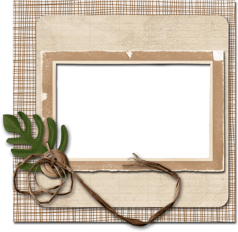 Rustic Frame Picture Space for Memories PNG