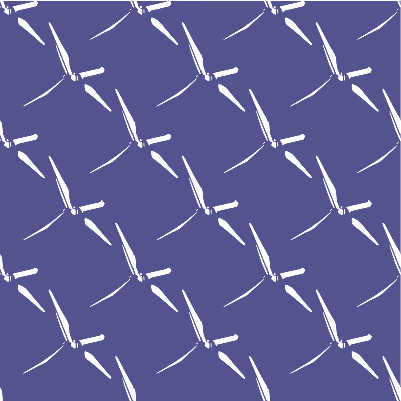 Abstract Pattern of Wind Turbines in Harmony PNG