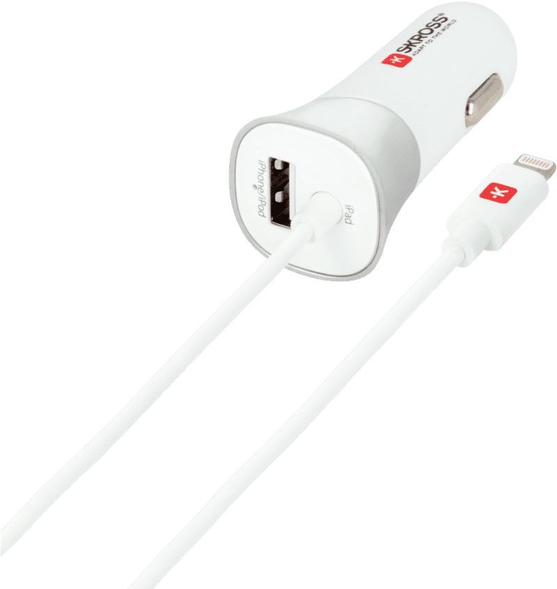 Dual USB Auto Part Charger for Devices PNG