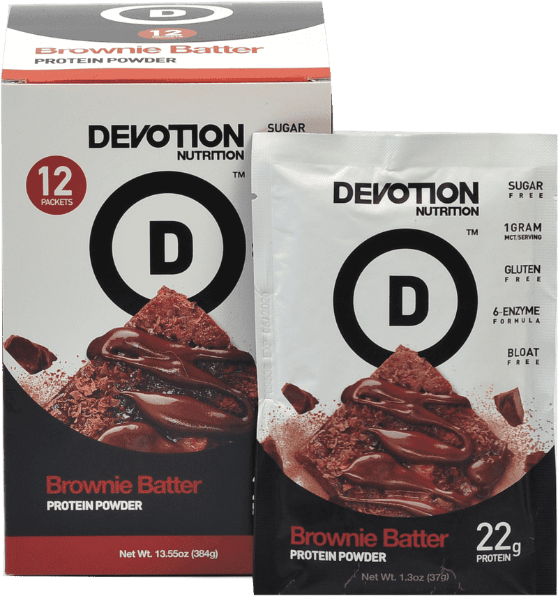 Devotion Nutrition Protein Shaker Brownie Batter Bliss PNG