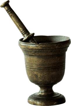 Timeless Elegance of Mortar and Pestle PNG