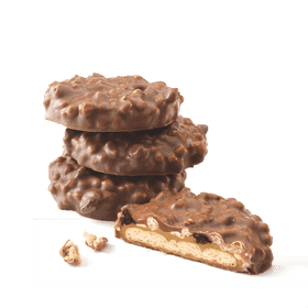 Hazelnut Delight Chocolate-Covered Crunchy Treats PNG