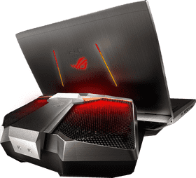 High-Performance Gaming Laptop with Dynamic Design PNG
