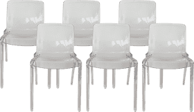 Transparent Modern Office Chair Set PNG